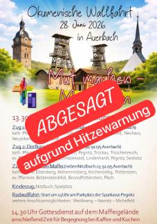 Wallfahrt abgesagt